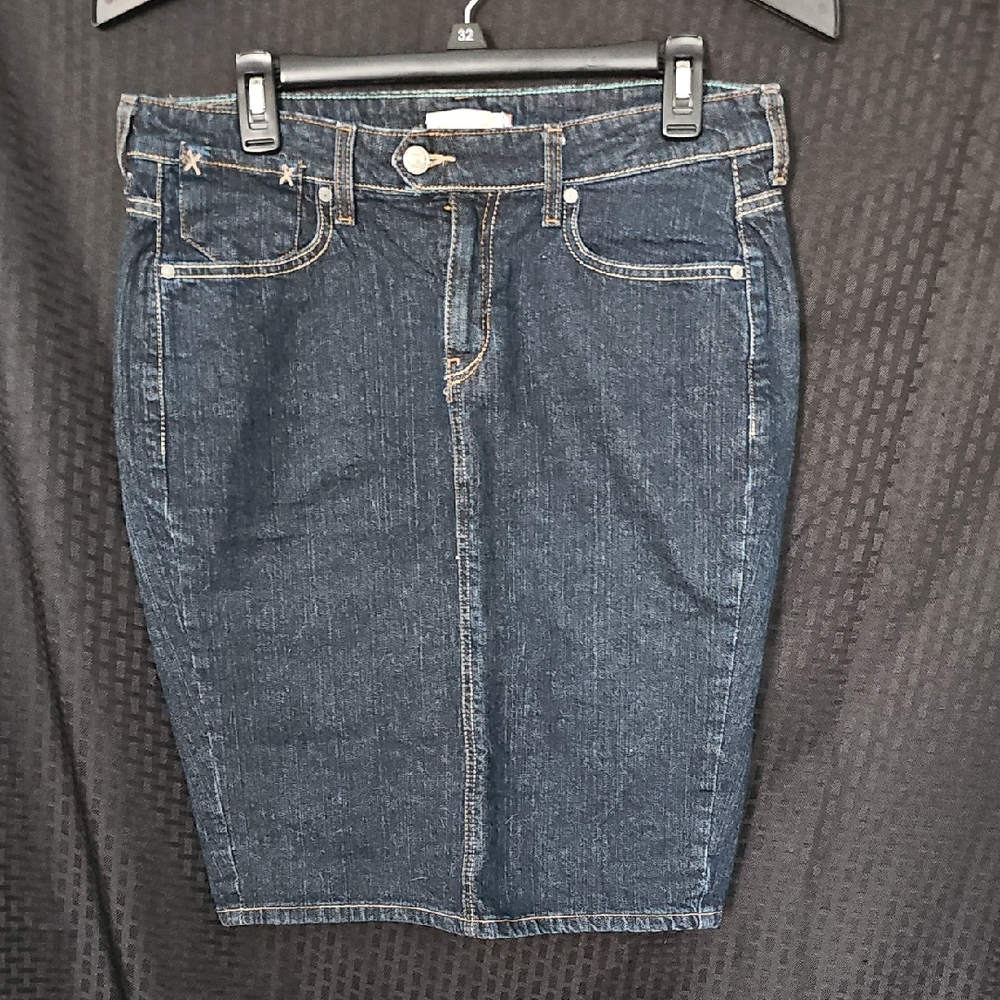 Levi's Dark Blue Denim  Pencil Skirt